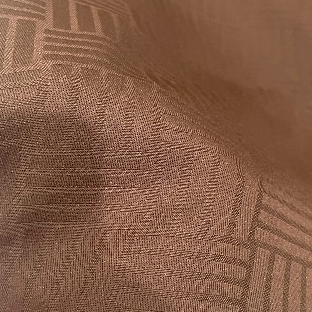 Solid Brown Fabric shower curtain